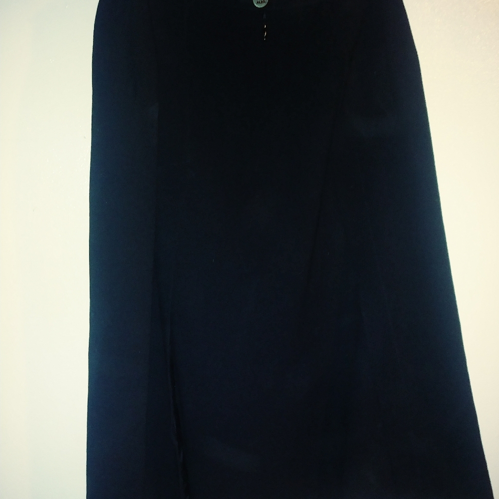 CHANEL wool black pencil skirt